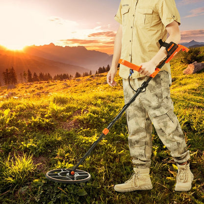TS185A - Waterproof 12" Metal Detector with Adjustable Handle and LCD Screen