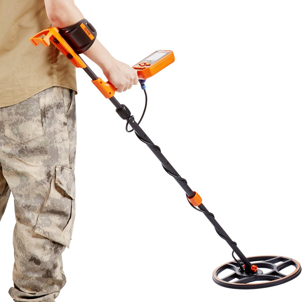 TS185A - Waterproof 12" Metal Detector with Adjustable Handle and LCD Screen