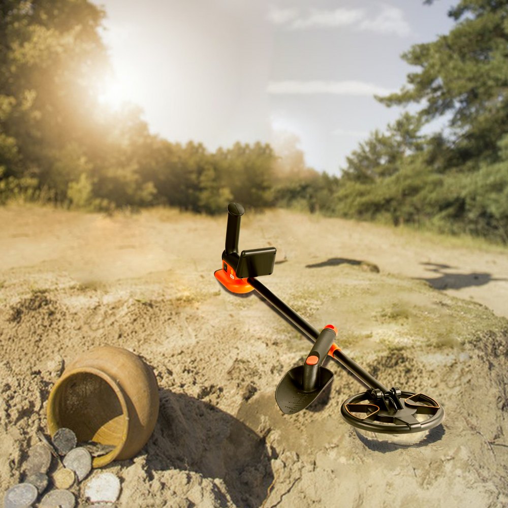 TS26 - 26''-36'' Adjustable Kids' Metal Detector with 6'' Waterproof Coil