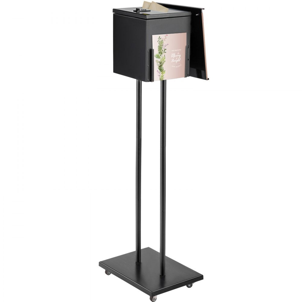YJX-2G-001 - 42.5” Floor-standing Suggestion Box with Lock & Wheels