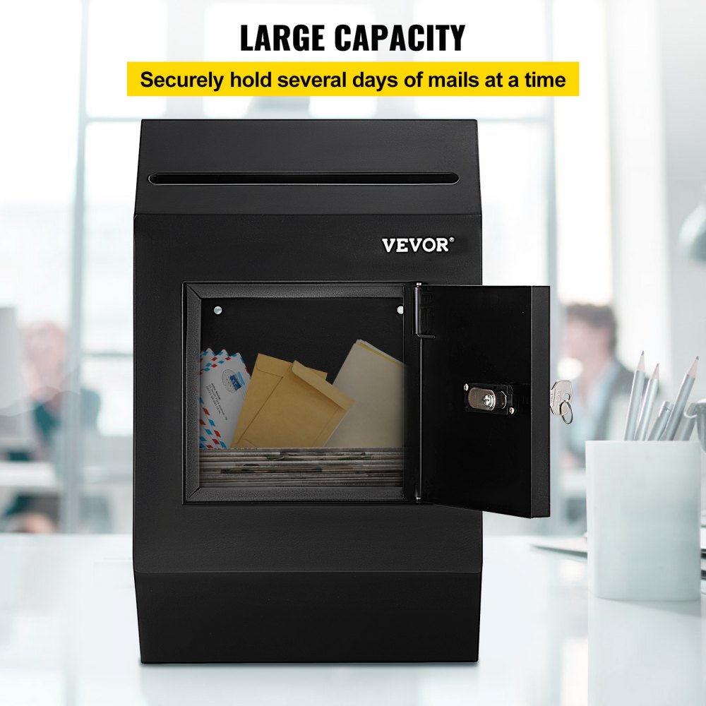 YJX-1002 - Weatherproof Steel Suggestion Box for Secure Donations - Wall-Mounted