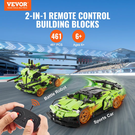 8042 - 461-Piece App-Controlled Car/Robot Building Kit for Kids