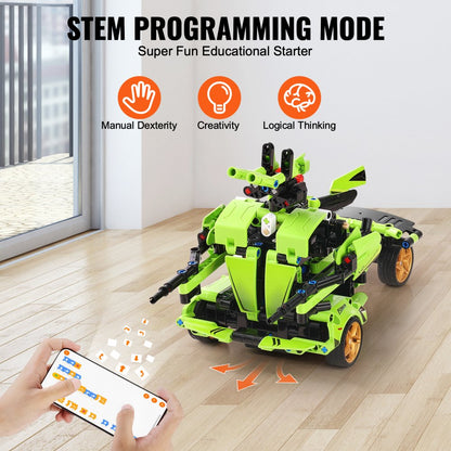 8042 - 461-Piece App-Controlled Car/Robot Building Kit for Kids