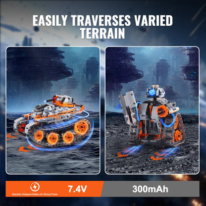 8052 - Creative STEM Building Kit with Remote Control Car & Robot