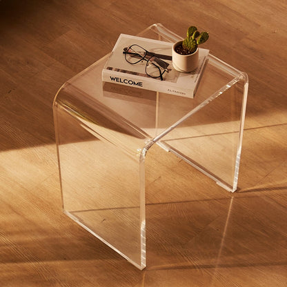 JYFE-001S - 16.3x12x18.1 in Transparent Acrylic End Table