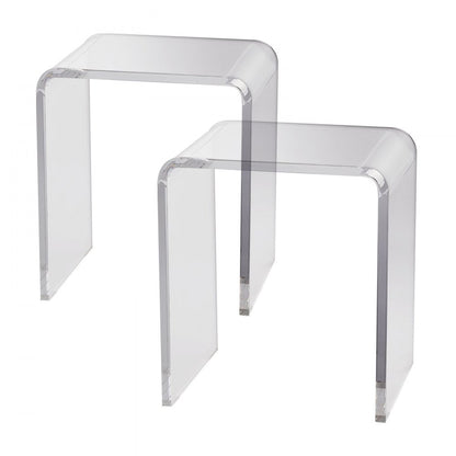 JYFE-002S - Durable 16.3 x 12 Acrylic End Table for All Décors