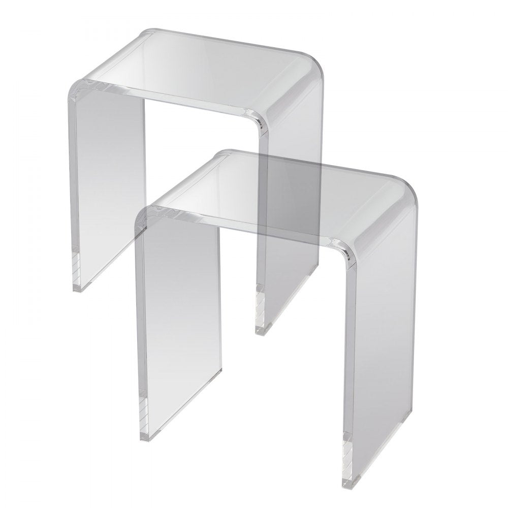 JYFE-002S - Durable 16.3 x 12 Acrylic End Table for All Décors
