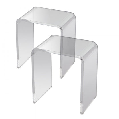 JYFE-002S - Durable 16.3 x 12 Acrylic End Table for All Décors