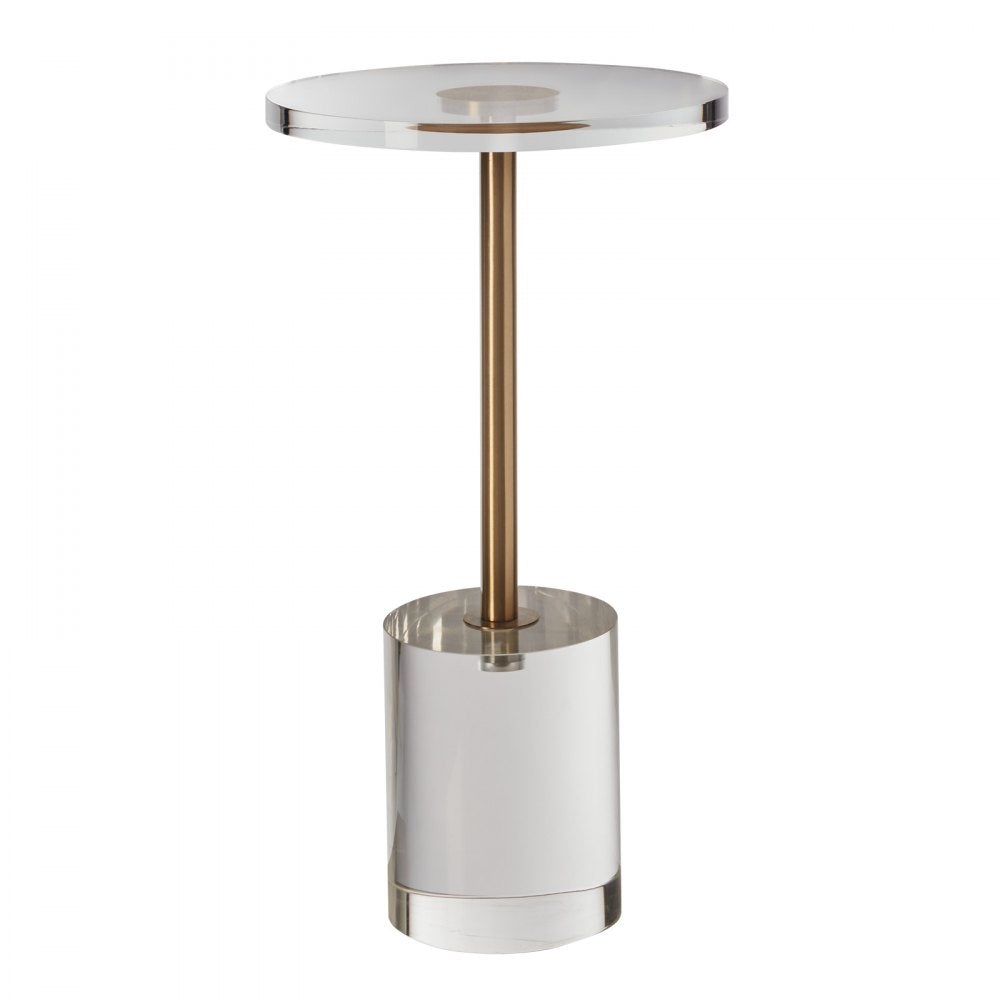 JYFT-002R - Modern 11.9 x 21.4 Inch Clear Acrylic End Table