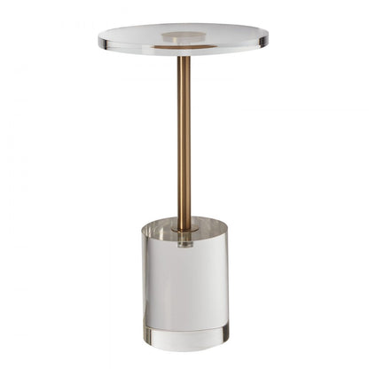 JYFT-002R - Modern 11.9 x 21.4 Inch Clear Acrylic End Table