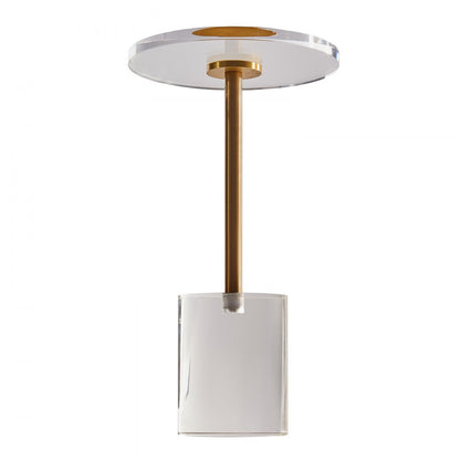 JYFT-002R - Modern 11.9 x 21.4 Inch Clear Acrylic End Table