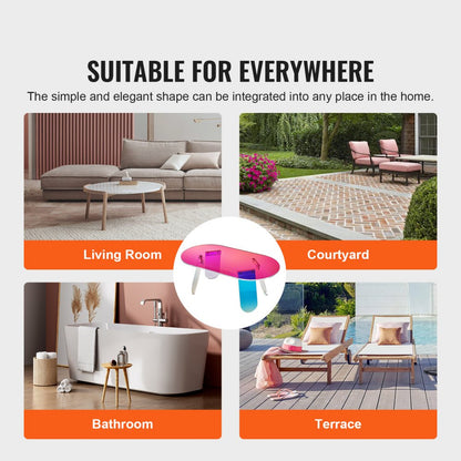 JYFB-0020B - Stylish 37.4" Acrylic Coffee Table for Any Home Decor