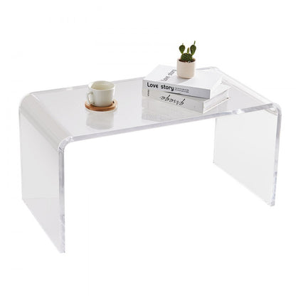 JYFT-003M - Modern 32" Clear Acrylic Coffee Table for Living Room