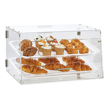 CX-01 - 2-Tier Acrylic Bakery Display Case for Baked Goods