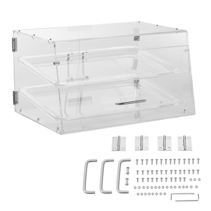 CX-01 - 2-Tier Acrylic Bakery Display Case for Baked Goods