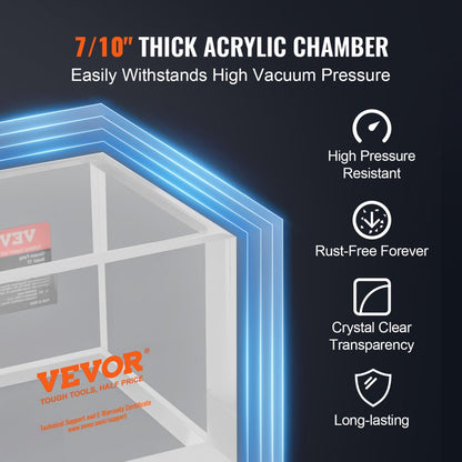 Y2 - 2 Gallon Acrylic Vacuum Chamber for Bubble-Free Crafting