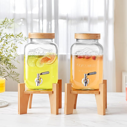 010548148906 - 1 Gallon Stainless Steel Drink Dispenser with Durable Spigot