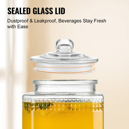 010932464841 - 1.5-Gallon Stainless Steel Beverage Dispenser for Large Events