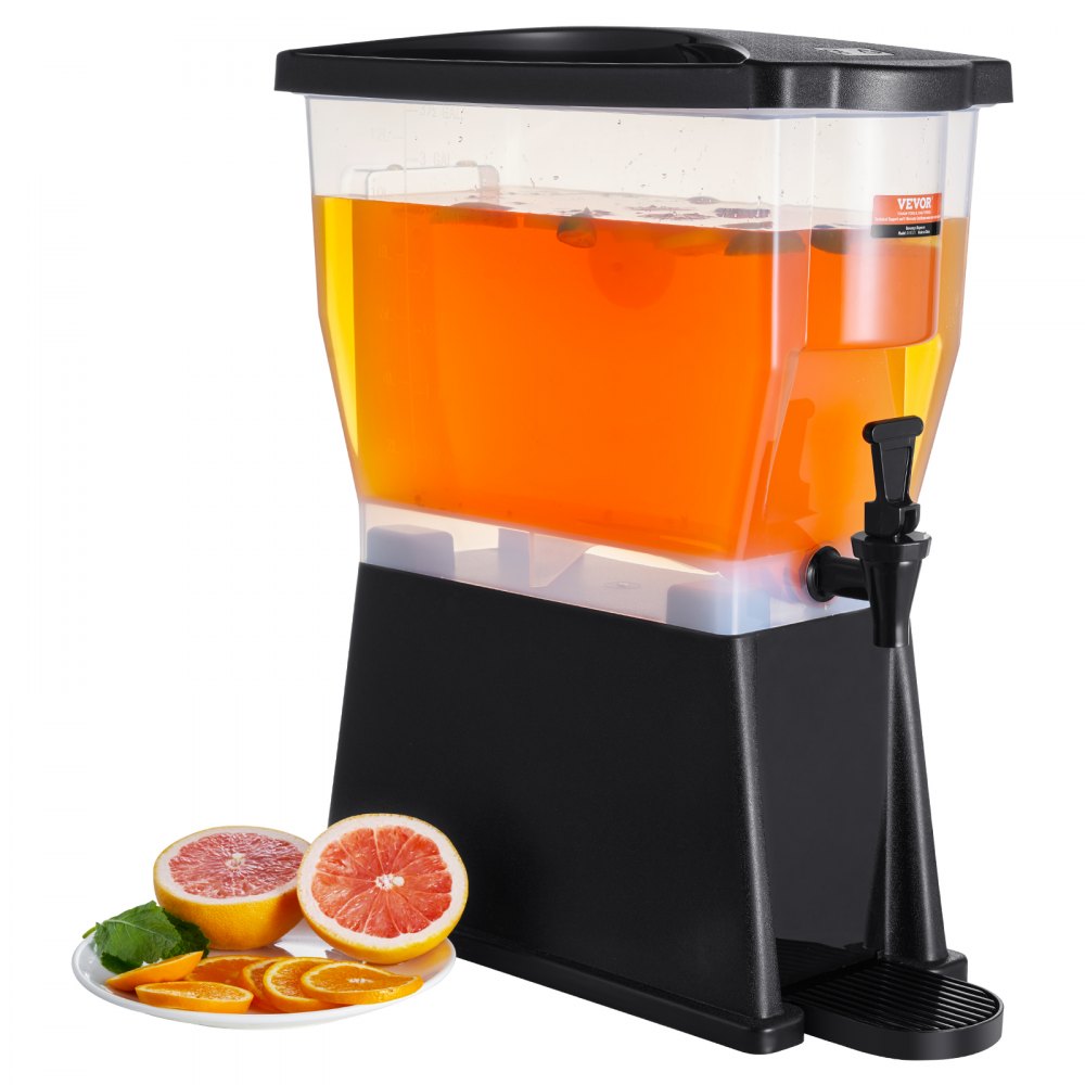010192366508 - 3-Gallon Slim Beverage Dispenser with Detachable Drip Tray
