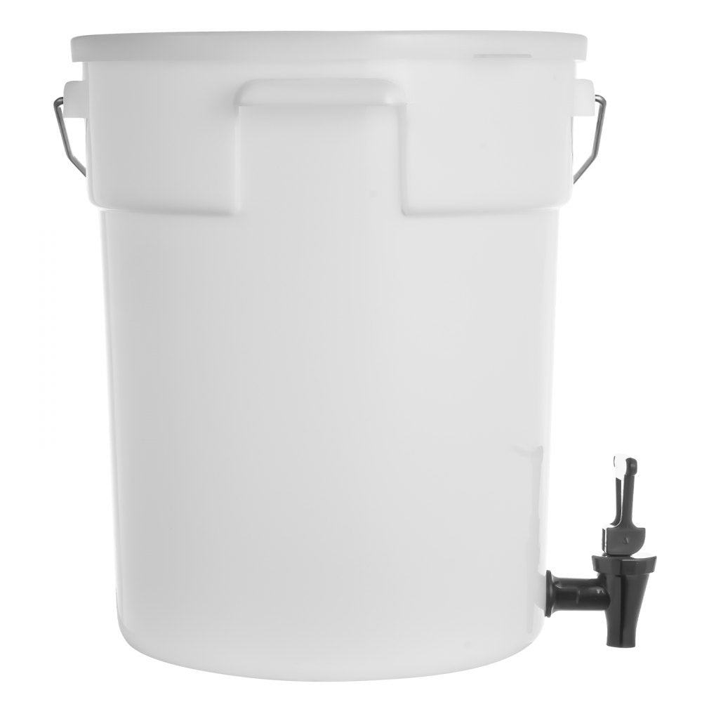 010192091454 - 5 Gallon Plastic Drink Dispenser with Anti-Dust Lid & Handles