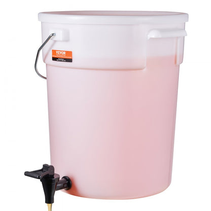 010192091454 - 5 Gallon Plastic Drink Dispenser with Anti-Dust Lid & Handles
