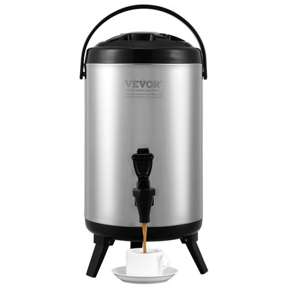 WNS-2 - 2-Gallon Insulated Stainless Steel Beverage Dispenser for Events