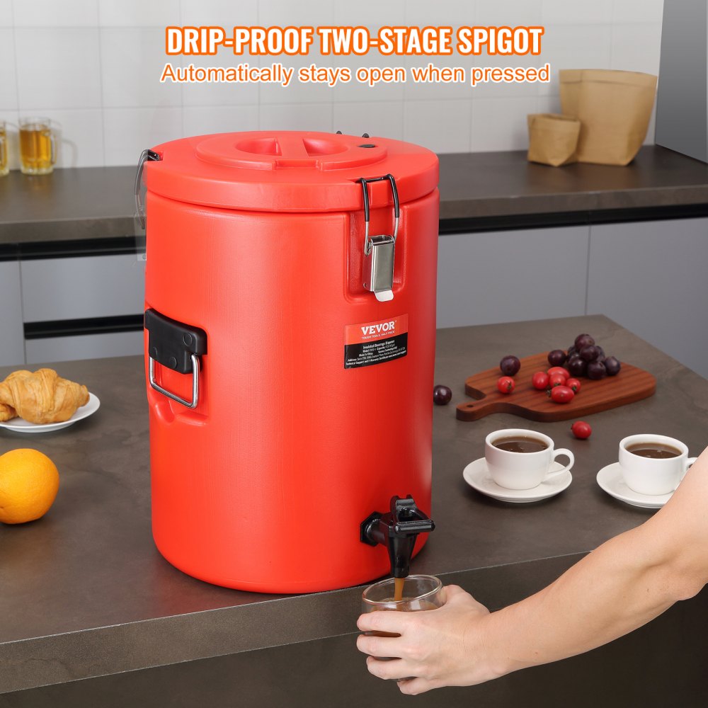 WNS-4 - 4.5 Gallon Stainless Steel Thermal Beverage Dispenser, Leak-Proof Design