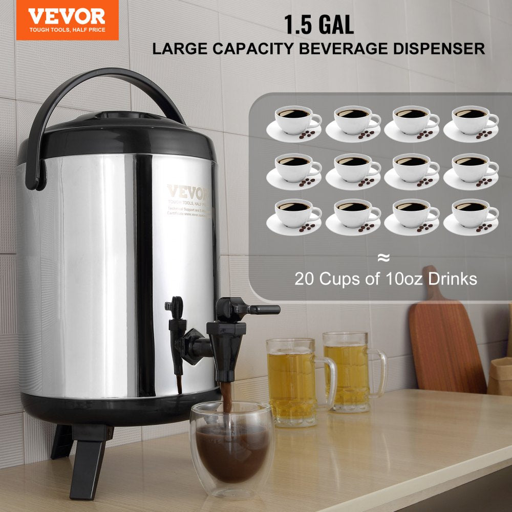 WNS-1 - VEVOR 12-Hour Stainless Steel Insulated Drink Dispenser