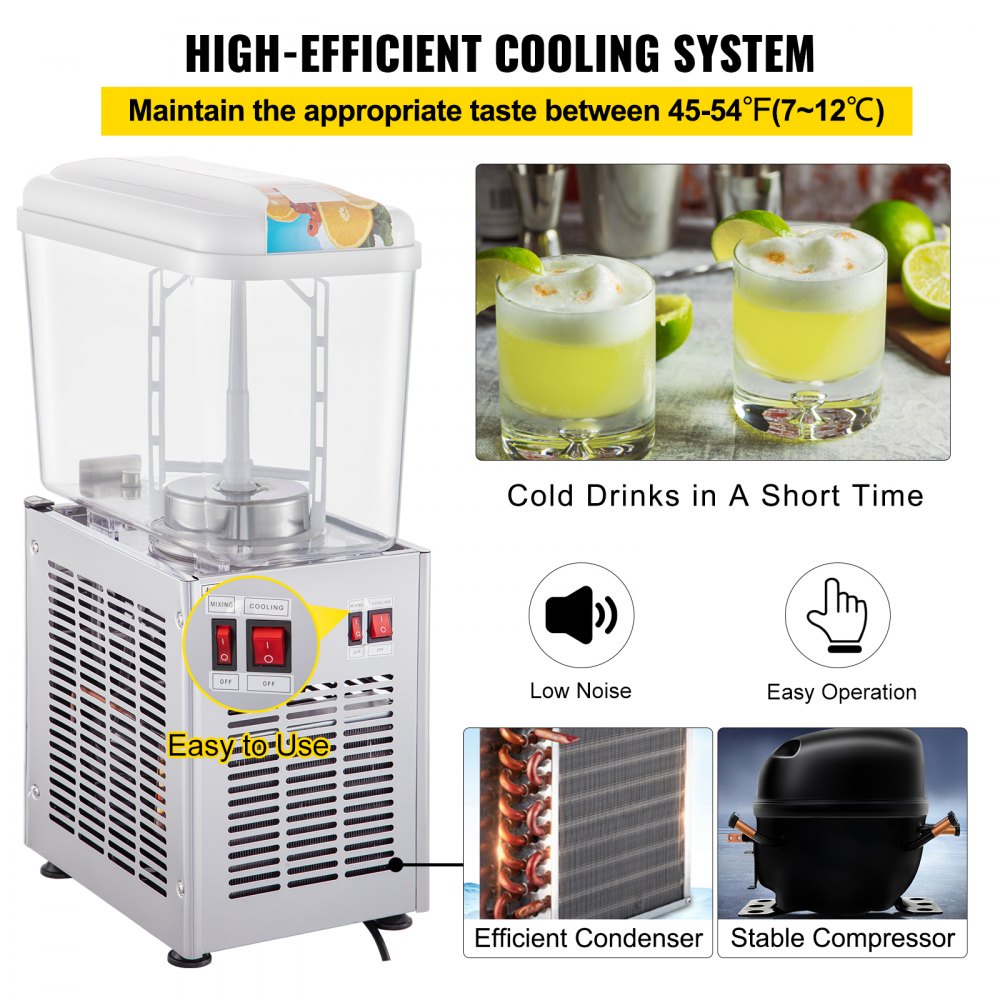 010149673917 - 4.8 Gallon BPA-Free Cold Drink Dispenser with Enhanced Cooling
