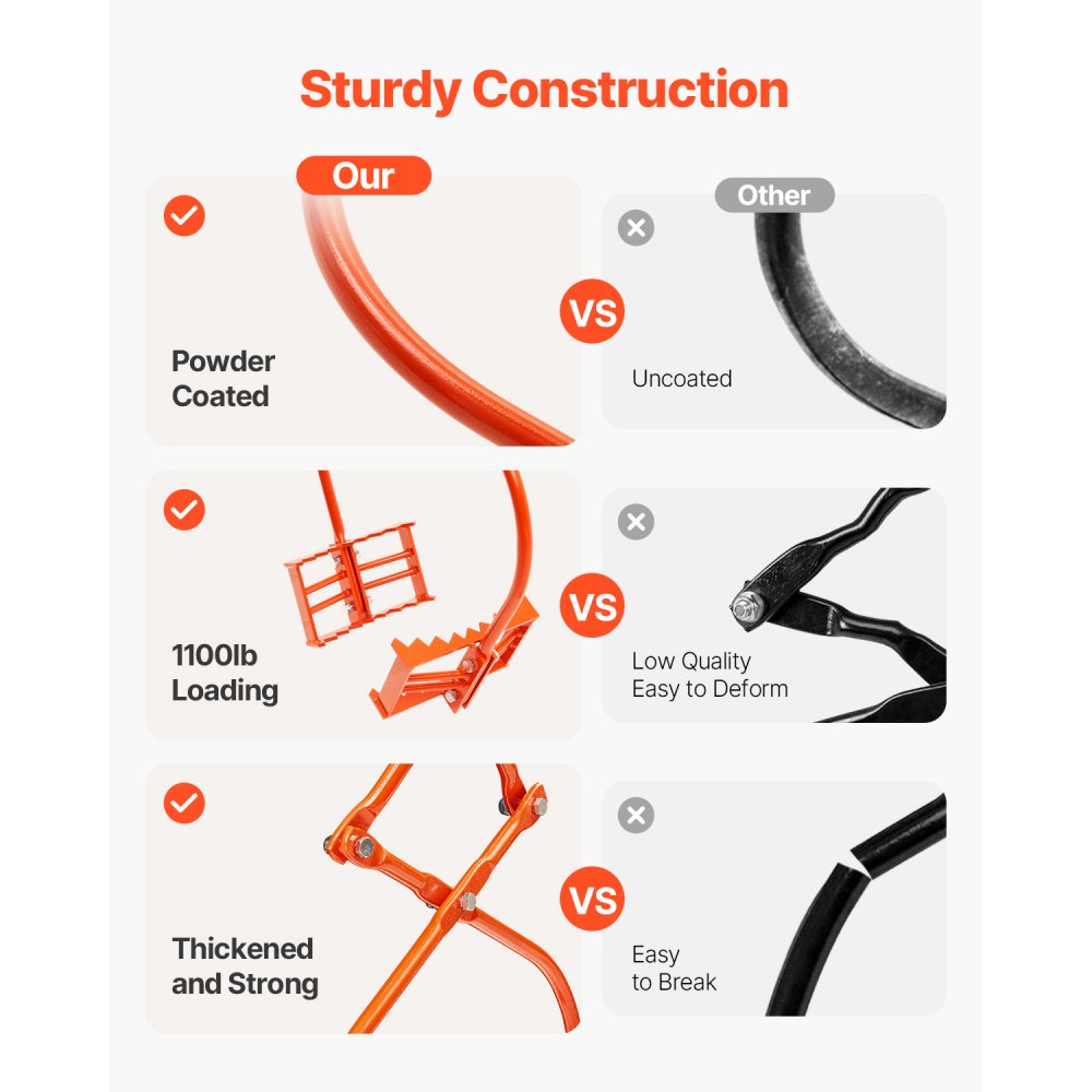 RT24 - 24in Steel Stone Lifting Tongs with Eagle-Claw Grips