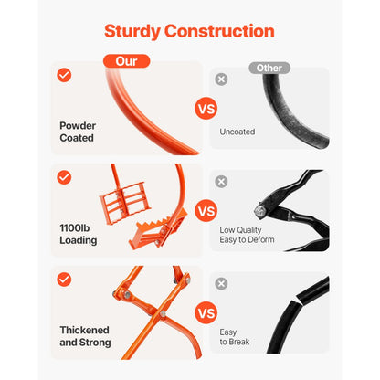 RT24 - 24in Steel Stone Lifting Tongs with Eagle-Claw Grips