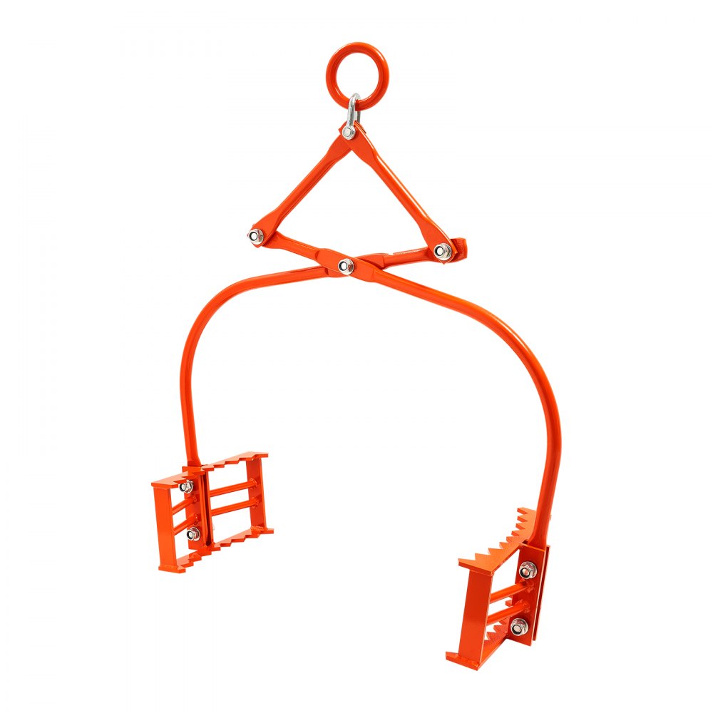 RT24 - 24in Steel Stone Lifting Tongs with Eagle-Claw Grips