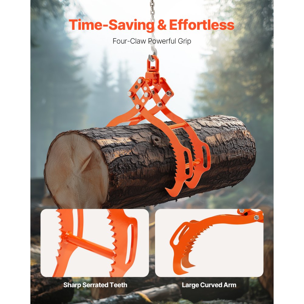 4SC28 - 28in Eagle-Claw Log Lifting Tongs, 2650 lbs Capacity