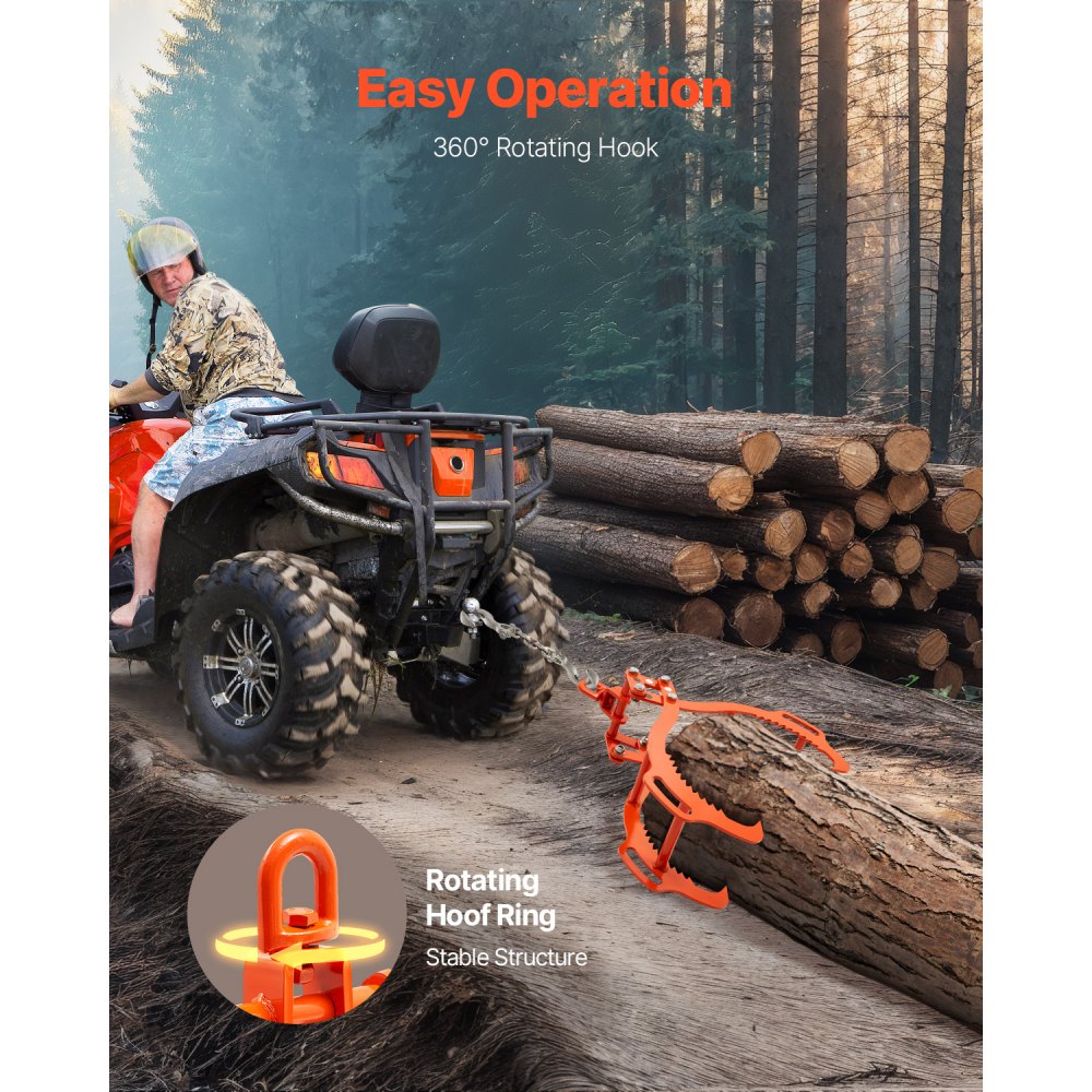 4SC36 - 36in Eagle-Claw Log Lifting Tongs, 3300 lbs Capacity