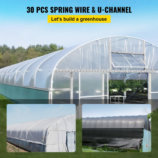 YMCT-2011 - 6.56ft VEVOR Spring Wire & Lock Channel for Greenhouses