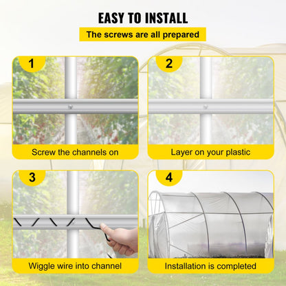 YMCT-2011 - Durable Greenhouse Wire & Lock Channel System for Secure Covering