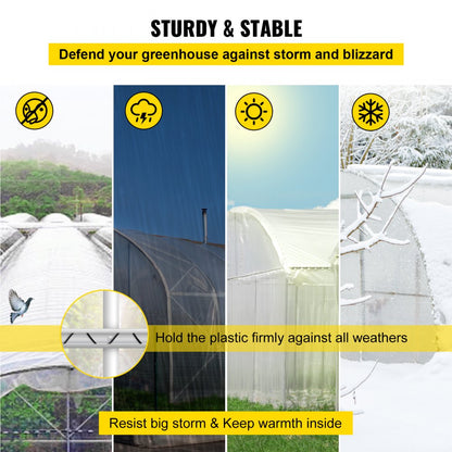 YMCT-2011 - Durable Greenhouse Wire & Lock Channel System for Secure Covering