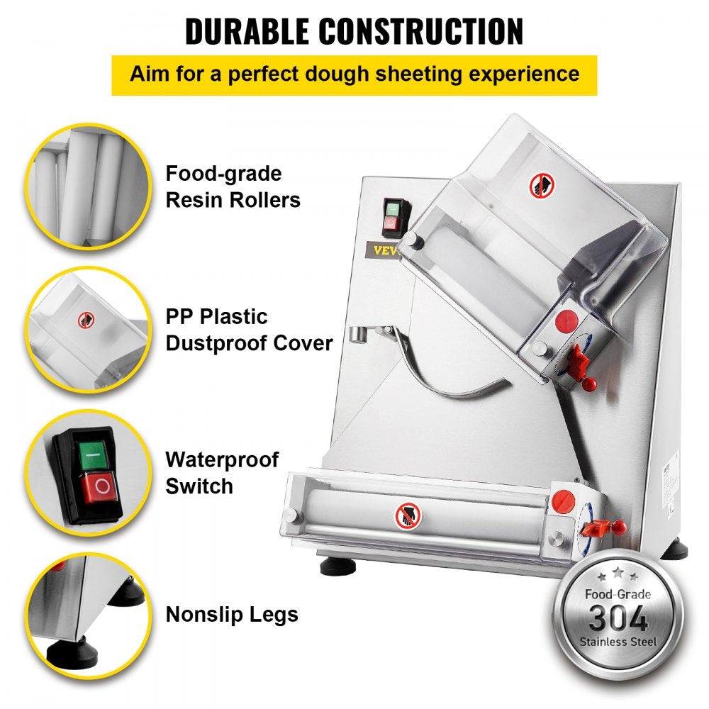 APD 30 - 4-12 Inch Adjustable Thickness Stainless Steel Dough Sheeter