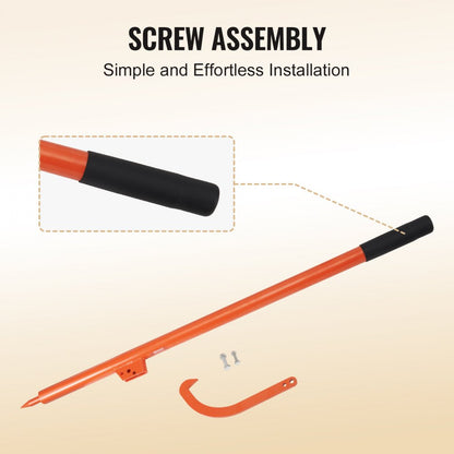 LP48 - 46.5" Carbon Steel Log Peavey with Rubber Handle for 19" Logs