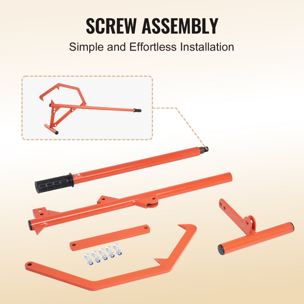 TJ-48inch - VEVOR 46.5" Steel Log Jack for Easy Lifting