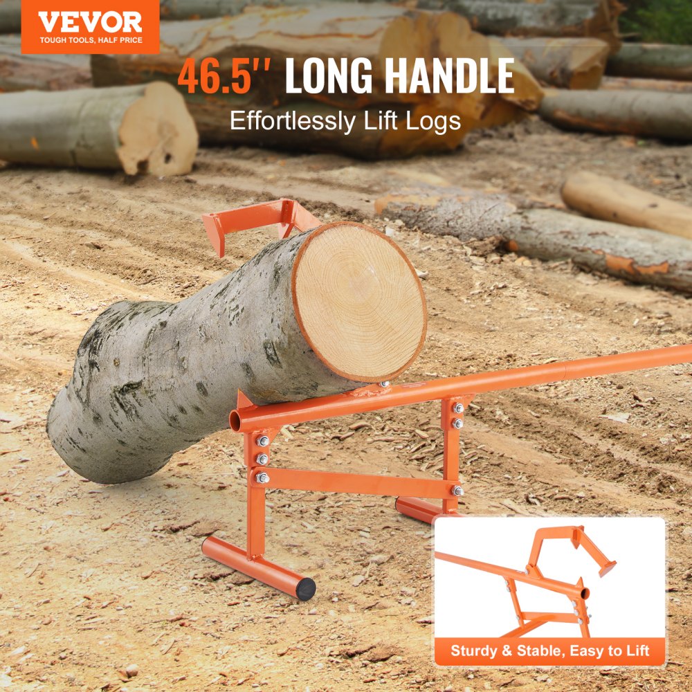 L2T48 - 46.5in Carbon Steel Log Lifter for 15in Diameter Logs
