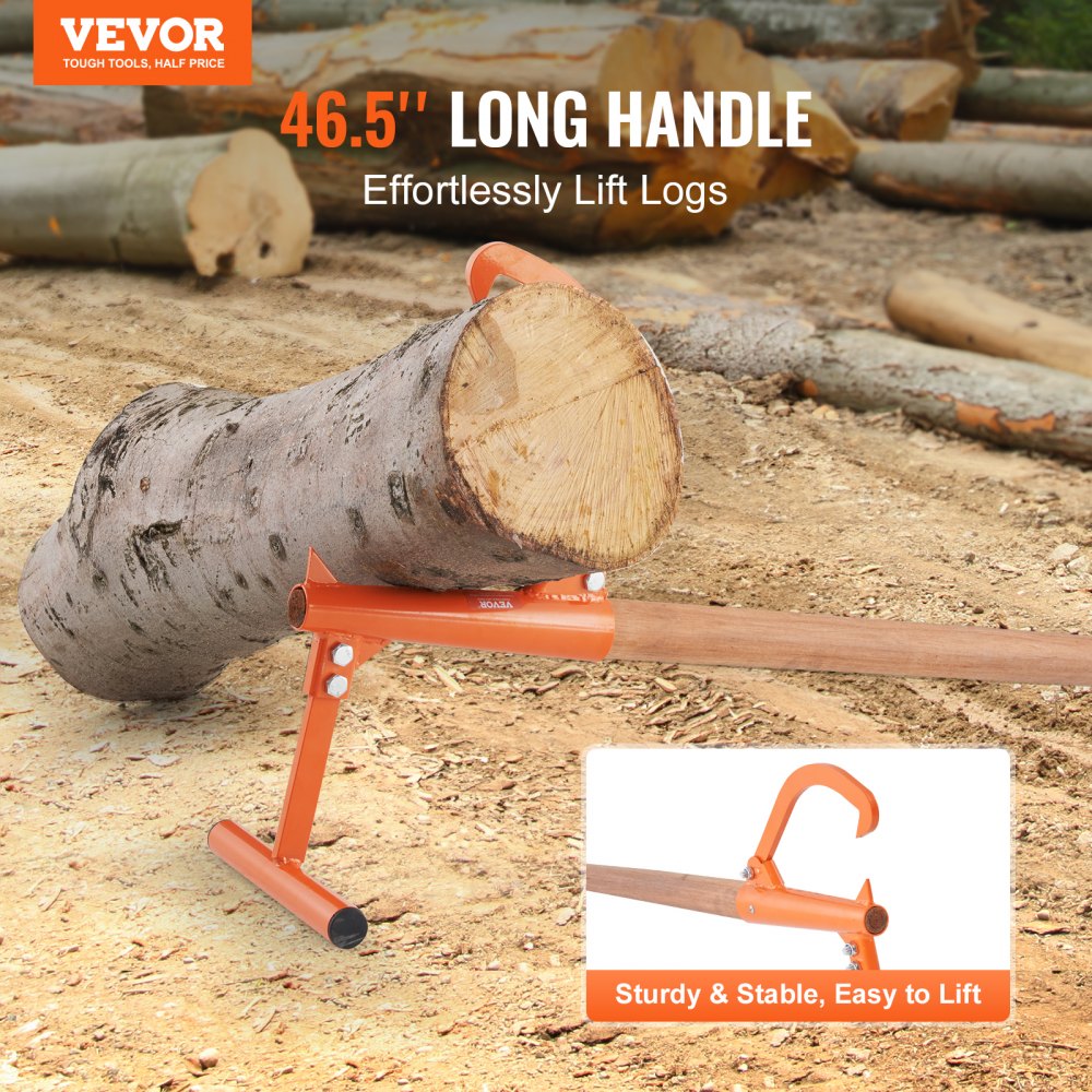 LTW48 - 46.5" Heavy Duty Timberjack with Wooden Handle for 15" Logs