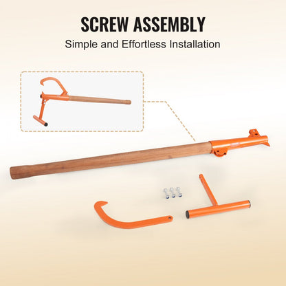 LTW48 - 46.5" Heavy Duty Timberjack with Wooden Handle for 15" Logs
