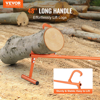 LT48 - 48" VEVOR Log Jack for Easy Lifting of 15" Diameter Logs