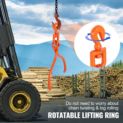 LS18 - Heavy-Duty 18" Steel Log Skidding Tongs, 772 lbs Capacity