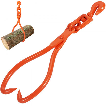 LS18 - Heavy-Duty 18" Steel Log Skidding Tongs, 772 lbs Capacity