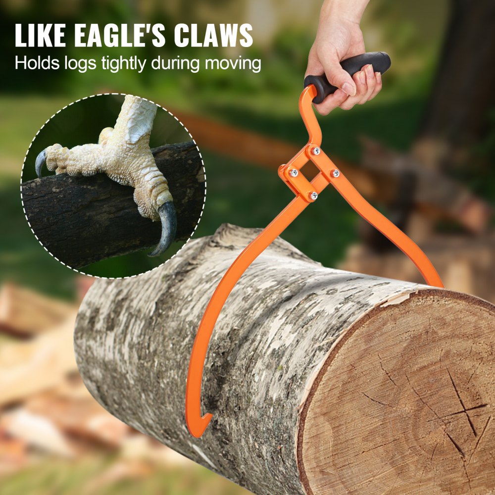 LM20 - 20" Steel Log Tongs for Easy Handling & Transport