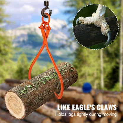 LT32 - 34.3" VEVOR Log Skidding Tongs for Heavy Lifting
