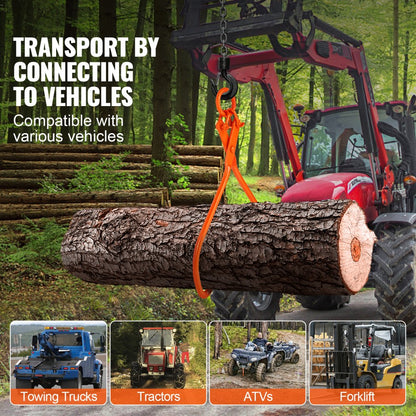 LT32 - 34.3" VEVOR Log Skidding Tongs for Heavy Lifting