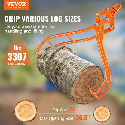 L4S36 - 36-inch Timber Claw Hook with Eagle Claw Design for Secure Wood Handling
